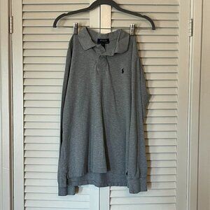 Polo Ralph Lauren boys long-sleeved polo shirt grey large 14-16